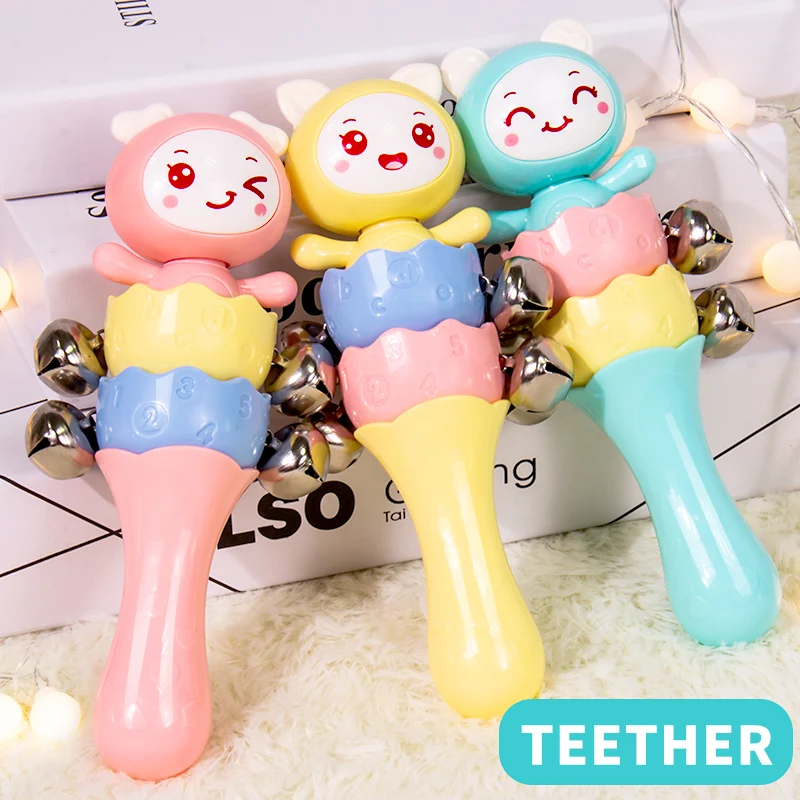 

Для маленьких детей детские игрушки-погремушки для детей возраста от 0 до 12 месяцев детская кроватка Мобильная новорожденных образовательные игрушки для детей, возрастом 1 год, погремушка рождественские подарки