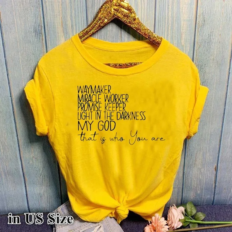 Футболка WAYMAKER с надписью чудо-рабочих Женская свободная футболка коротким