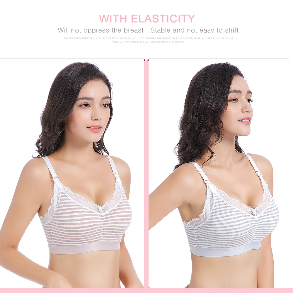 Бюстгальтер SLAIXIU для кормления размера плюс хлопковый бюстгальтер грудью