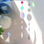 Хрустальный Ловец, шестигранные алмазные призмы, подвесные радужные приспособления для освещения, аксессуары для оконных штор, подвеска для дома и сада