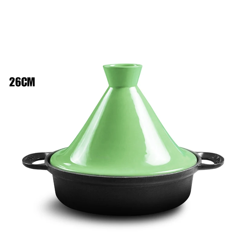 Кастрюля Taji 26 см бытовая чугунная кастрюля варка для риса из марокканской глины