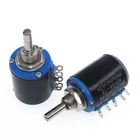 многооборотный potentiometer Многооборотный потенциометр WXD3-12-1W, сопротивление проволоке, для регулировки громкости 100R 220R 1k 2,2 k 3,3 k 4,7 k 10k 33k 47K потенциометр 10к
