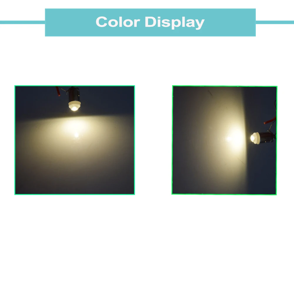 

2 шт. E5 E5.5 винтовая мини-светодиодная лампа COB 0,5 Вт 3 В 6 В 12 В теплый белый 4300 К 80 лм сменная миниатюрная лампа Ho/TT/N масштабное освещение 5 мм