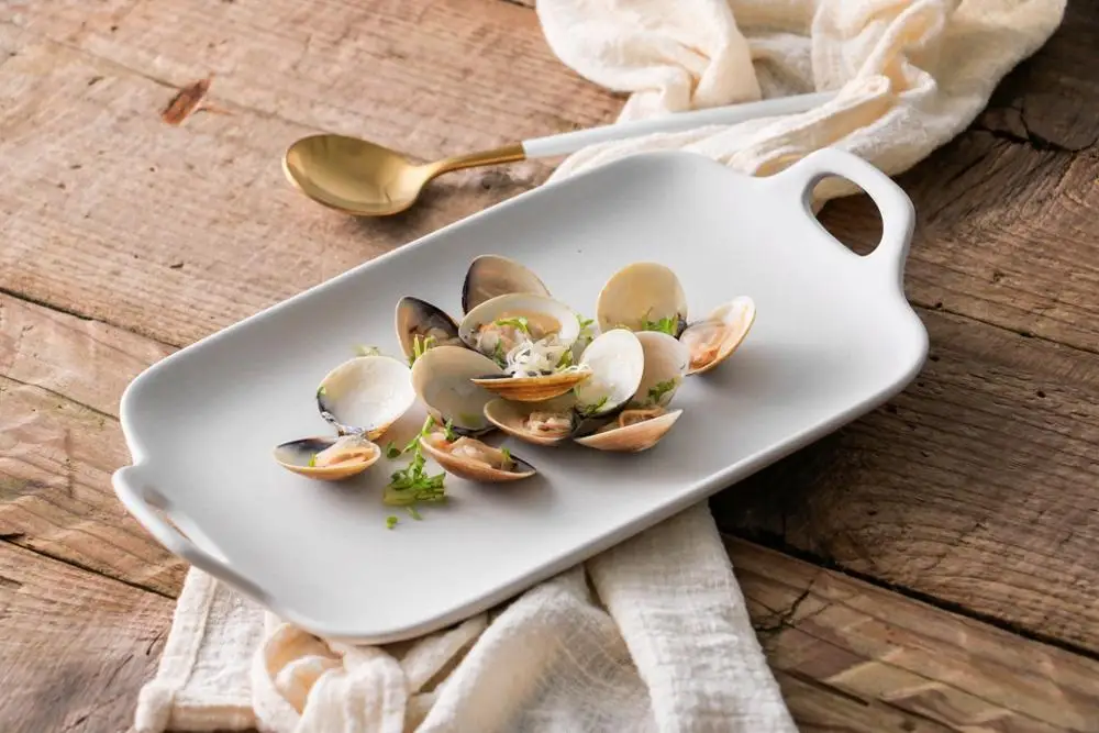 Скандинавская креативная тарелка для завтрака керамическая посуда стейка