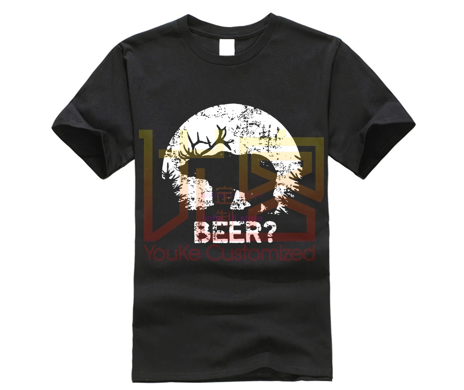 Jager футболка с медведем и оленем Веселая Футболка Jagd Hirsch Bar Bier Geschenk Geburtstag Wild