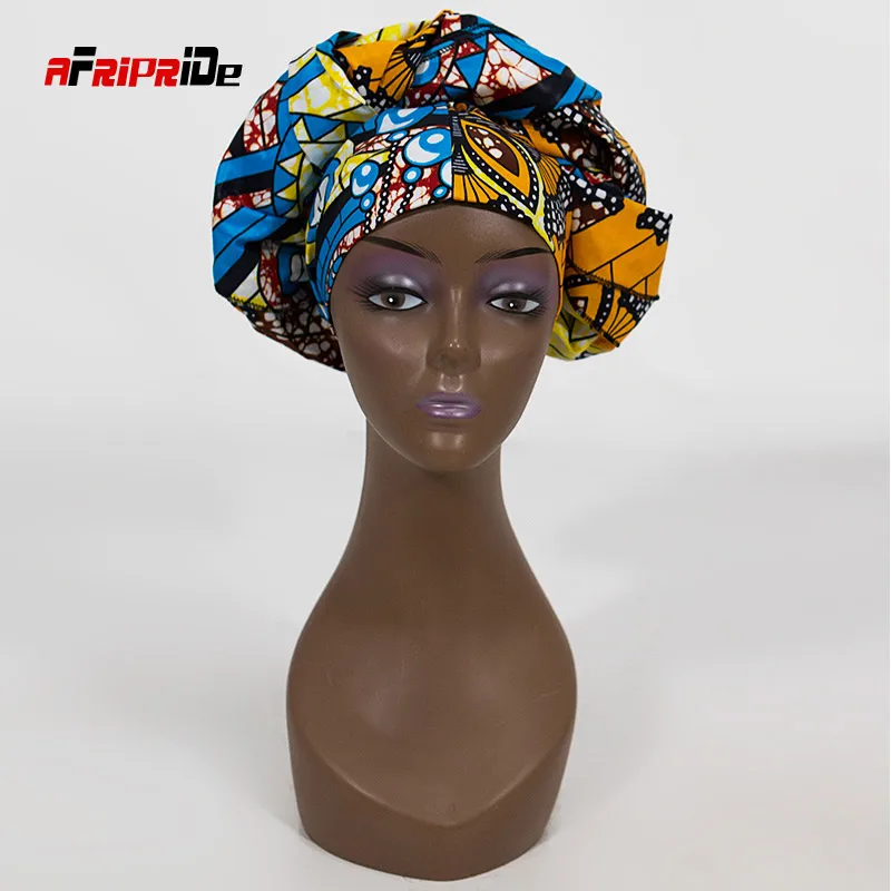 Женский Длинный шарф для волос из хлопка с принтом в африканском стиле 70x20 дюймов