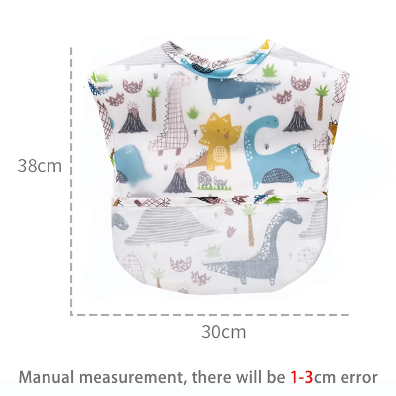

Baby Kids Toddler Long Sleeve Scarf Waterproof Cartoon Printing Feeding Bib Apron Pocket Infant Burp Cloth Banana Dropshipping