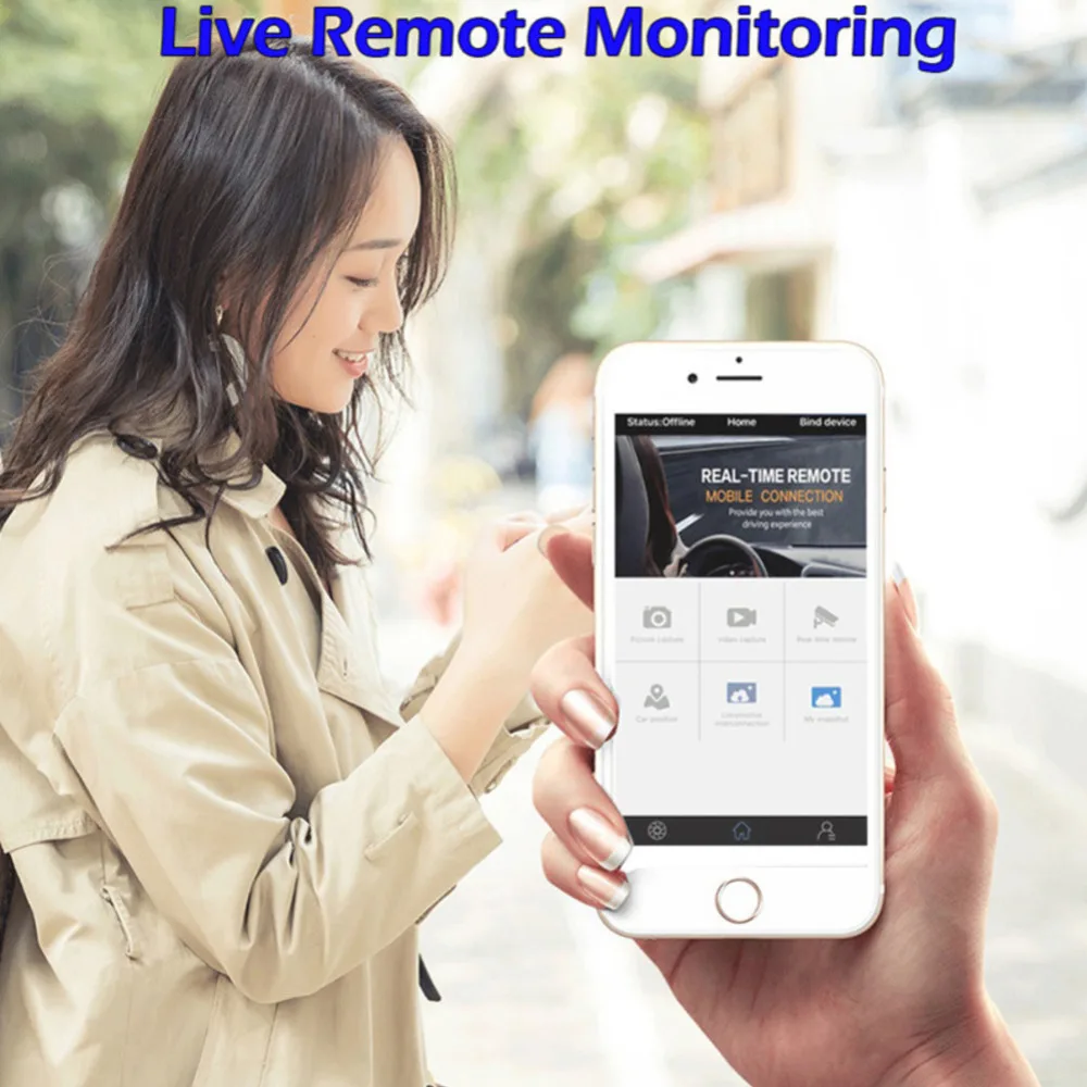 Yaojun Q98 Приборная панель автомобиля Dvr камера Android OS 4G с gps навигацией Авто