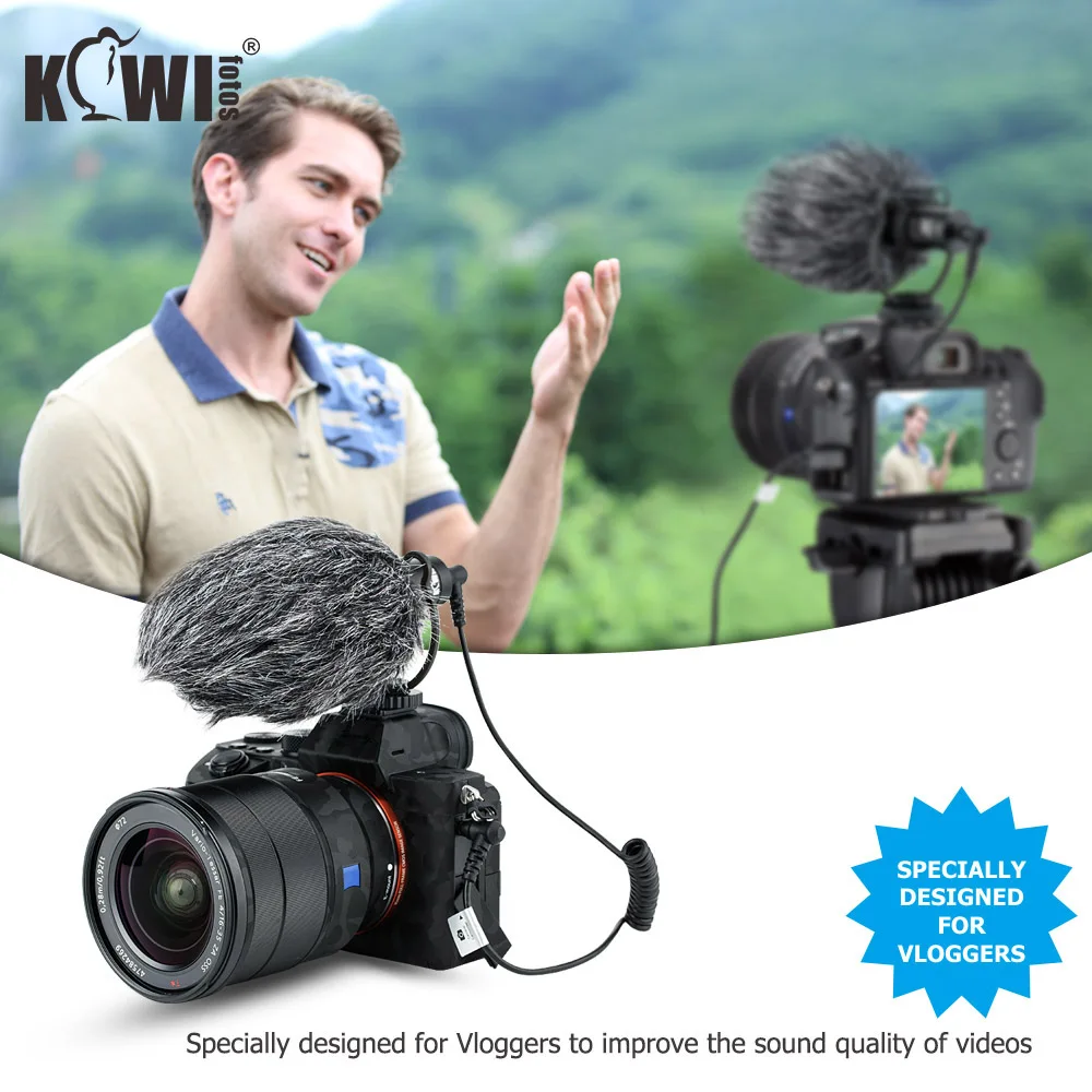 Cardioid Microphone For Nikon Z50 Z5 Sony A9II A6600 A6100 A7RIV A7RIII DSLR Camera Camcorders Phones Tablet Recorder | Электроника