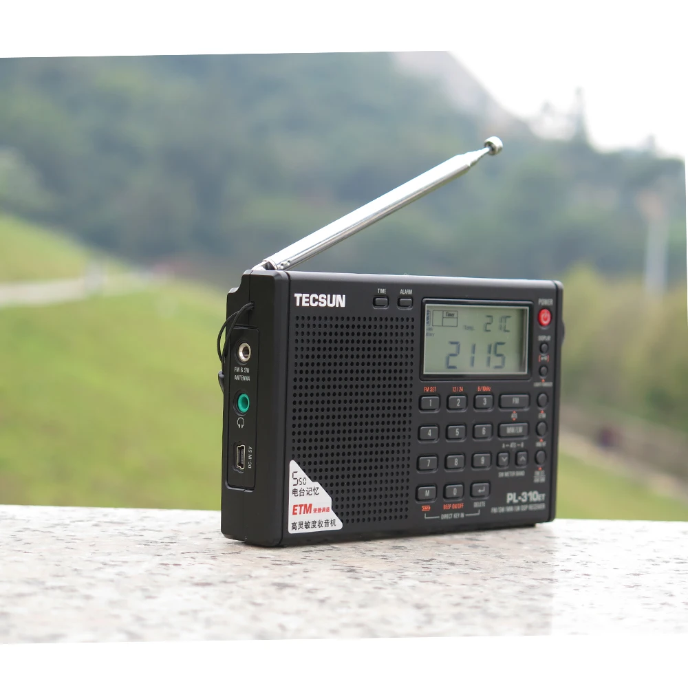 Tecsun PL-310ET Полнодиапазонный радио цифровой светодиодный дисплей FM/AM/SW/LW стерео радио с сигналом силы вещания