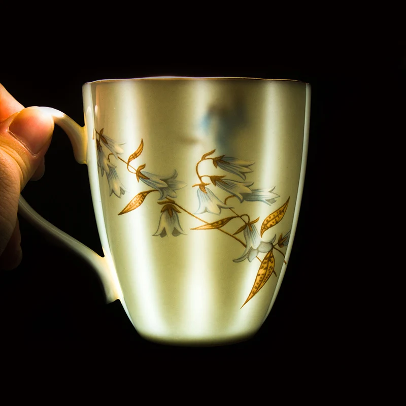 Керамическая кружка для кофе с изображением орхидеи | Дом и сад