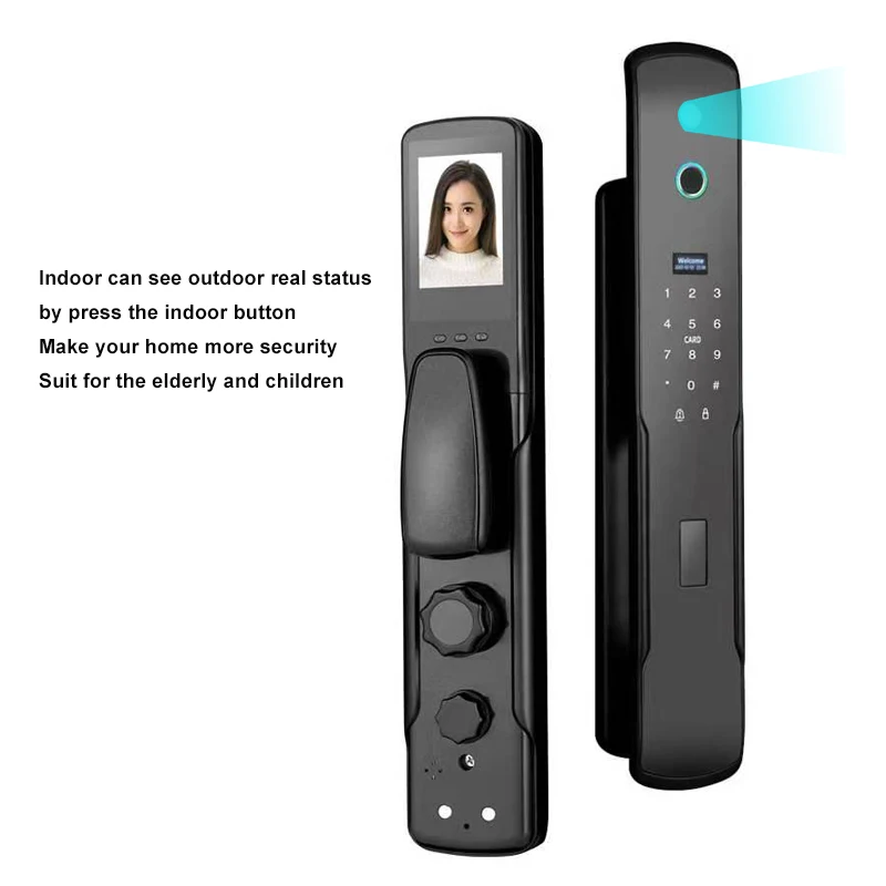 

WIFI Remote Control Door Lock Fingerprint Pin Key Unlock Apartment Door Locks High Security Smartphone Keyless Door Lock