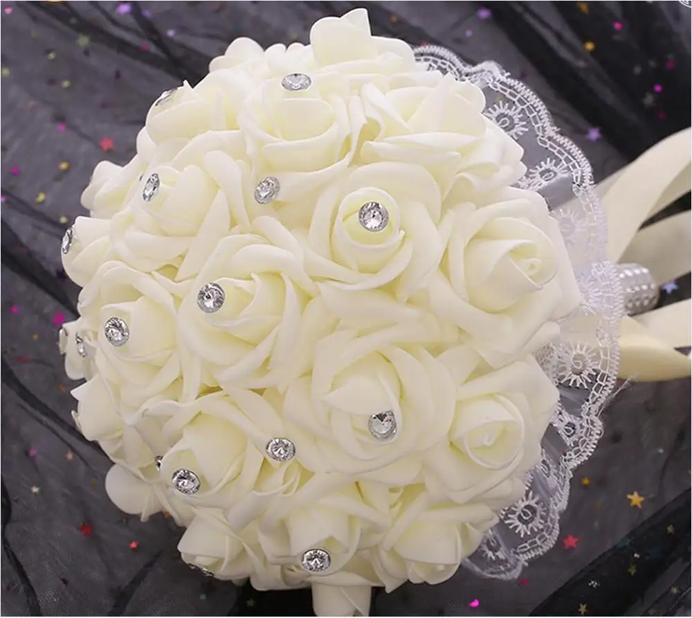 hand flowers VEVEFHUANG предварительная Аниме Косплей Черный Дворецкий Ciel Phantomhive и Елизаветы белый косплей-костюм свадебное платье для вечерние комплект - Цвет: hand flowers
