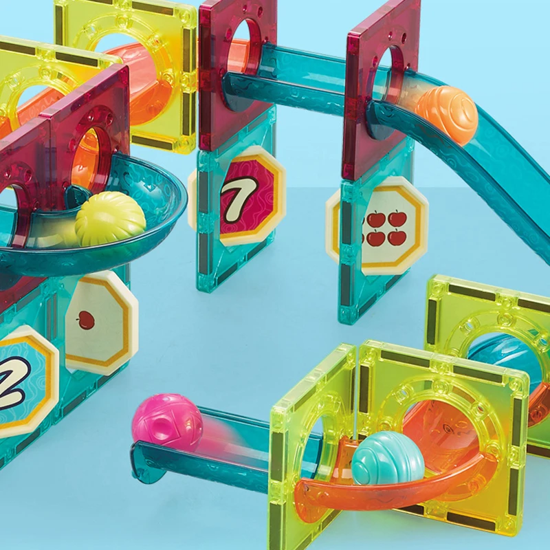 Конструктор Магнитный сделай сам наборы игрушек магнитный лабиринт шарики треки