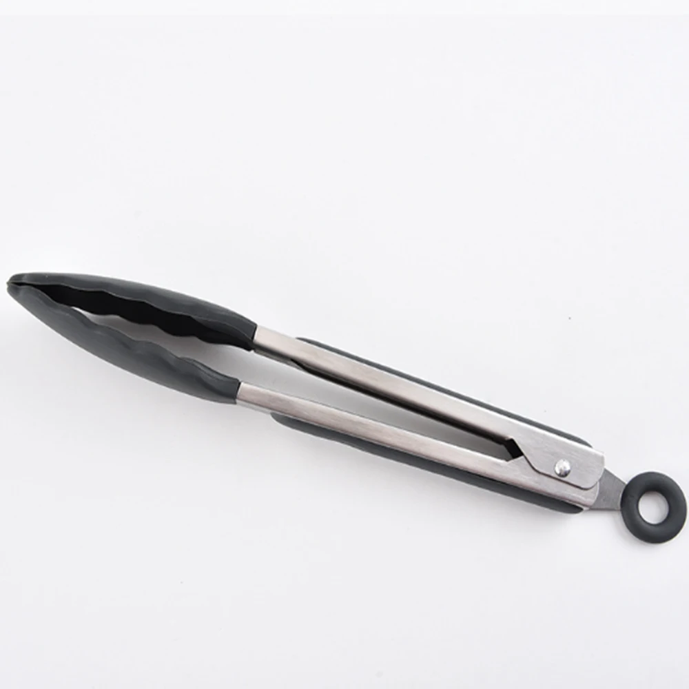 Еда Класс силиконовый Tong Кухня щипцы посуда Пособия по кулинарии зажимы-щипцы