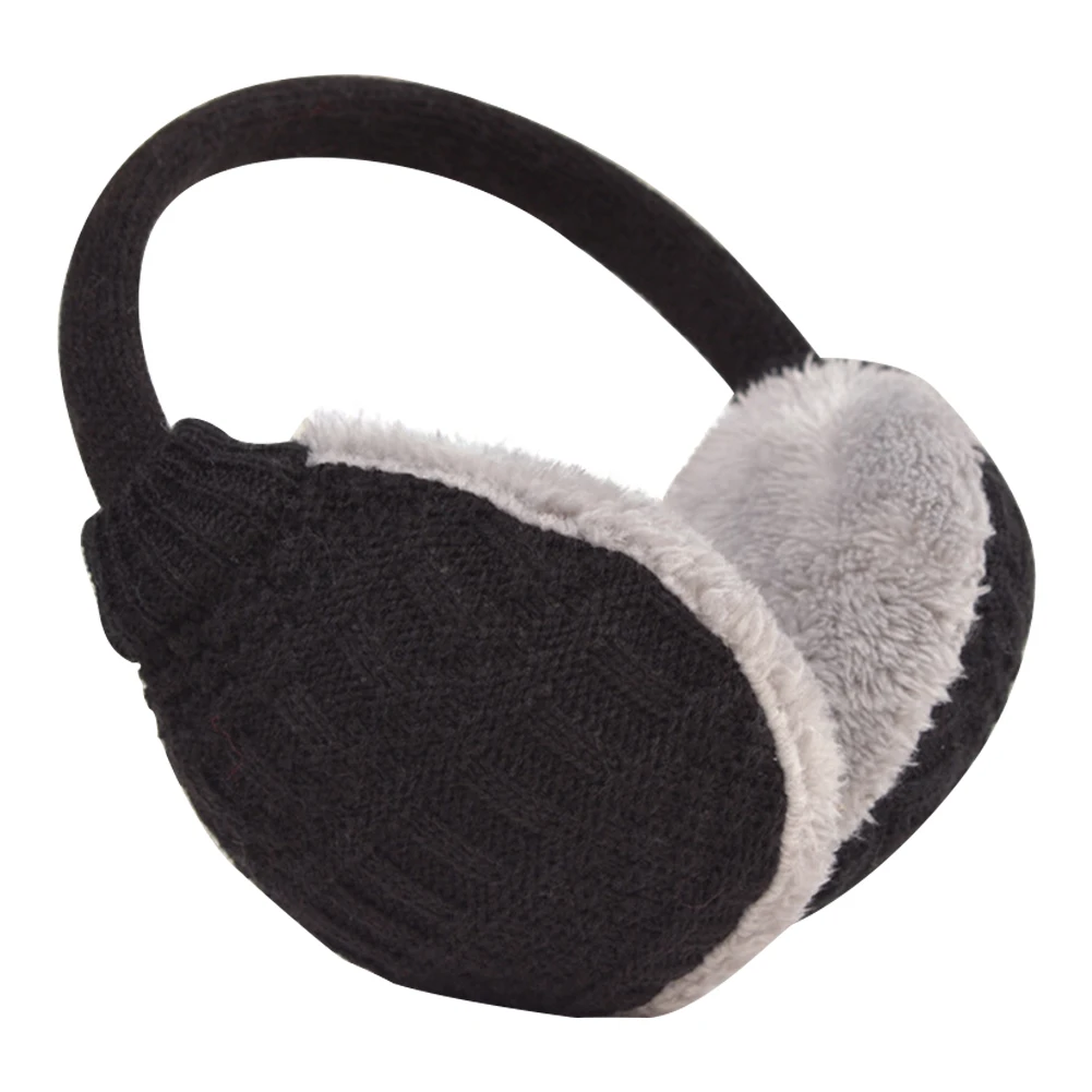 

Protection Solid Thickened Plushy Detachable Washable Knitted Style Ear Muffs Headbands Cute Comfortable Portable Winter Warm