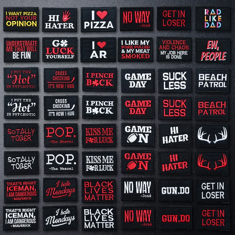 Красные и белые цветные нашивки сделай сам аппликация для вышивки товары шитья