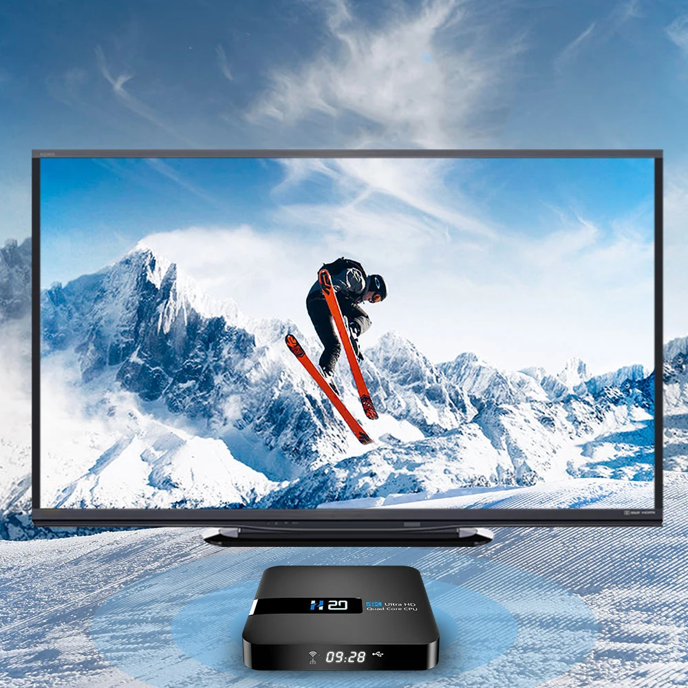 Android 10 Smart TV BOX 4K медиаплеер 3D видео 2 4G wifi Гб RAM 16 телеприставка ТВ