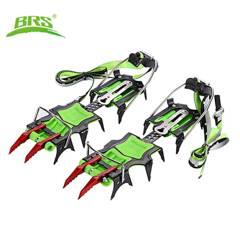 BRS 14 зубов профессиональный открытый скалолазание полный зажим Crampon марганцевая стальная накладка против скольжения на льду альпинистских походов BRS-S5A/B/C