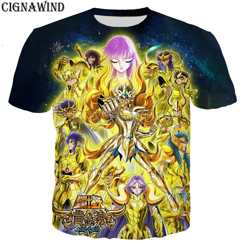 Футболка унисекс с 3D-принтом в стиле аниме Сен-Сейя/Золотые святые | Мужская