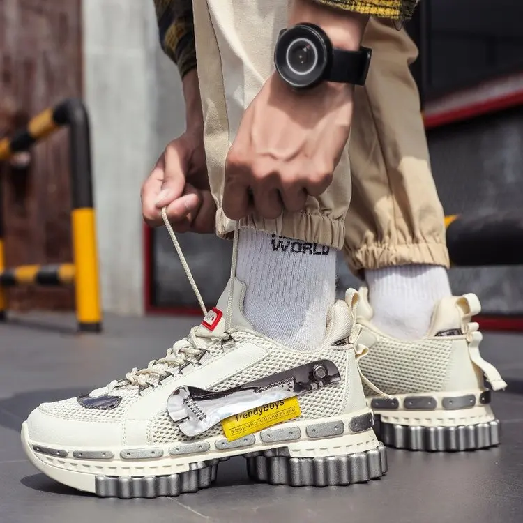 Hip Hop Fashion Height Increasing Men Casual Gear Shoes Trend Boys Dad Sneakers Breathable Chunky Zapatos Hombre | Обувь