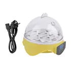 Виниловые фотообои с изображением Mughal штепсельная вилка европейского стандарта 7 яиц цифровой автоматический инкубатор Птицы уток куриные яйца инкубатор выводной шкаф машина 110V 30W