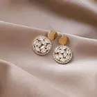 2021 новые серьги в форме волны, корейские темпераментные модные серьги, высококачественные элегантные круглые серьги, Индивидуальные ювелирные изделия