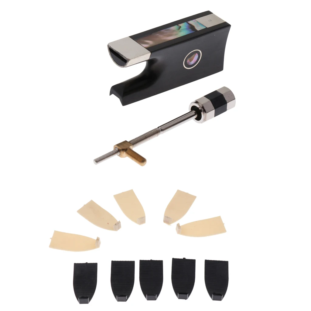 2x смычок для скрипки из черного дерева лягушка 4/4 + 10х наконечник