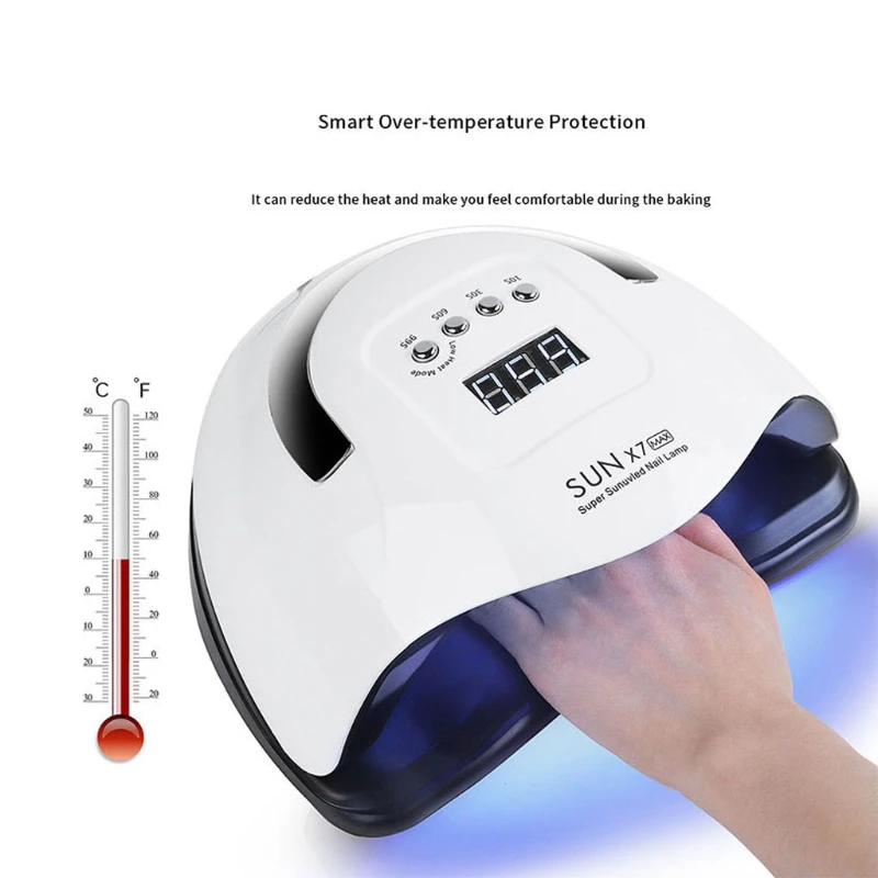 

UV Led Nail Lamp 150w 57pcs Dual Light Breads Nail Dryer 4 Timer Setting Gel Nail Polish Lights Curing Gel Nail Lamp