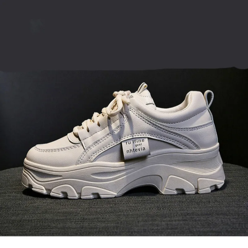 Женские кроссовки на платформе SWYIVY из искусственной кожи новинка весны 2020 белые