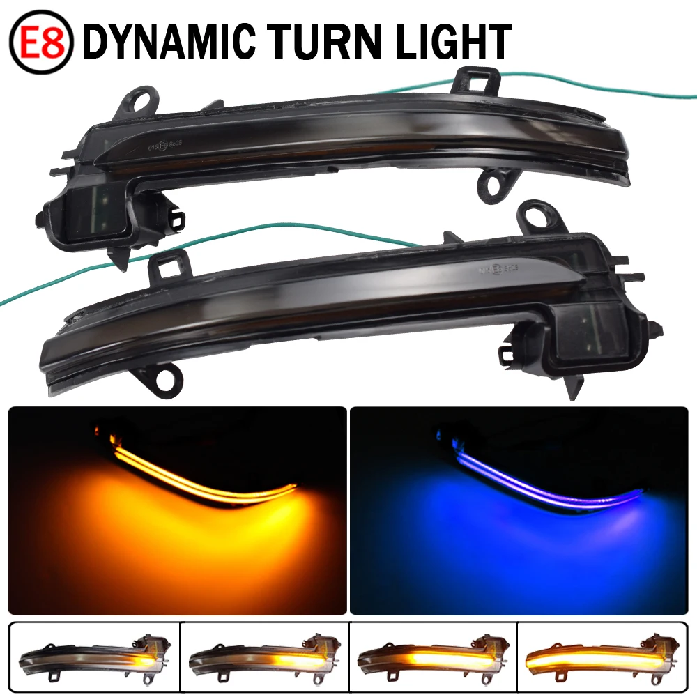 

2pcs LED Side Wing Rearview Mirror Dynamic Indicator Flowing Turn Signal Blinker Repeater Light For BMW X2 F39 2017 2018 2019