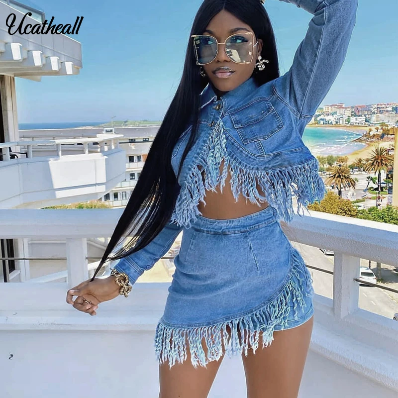 Винтажное женское асимметричное джинсовое платье с разрезом Backe сексуальное