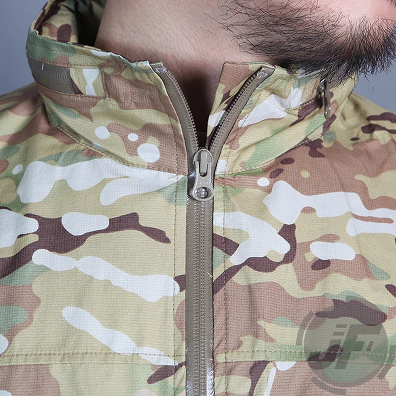

Emerson Tactical Ultra Lightweight Coat Soft Shell Windproof Jacket EmersonGear Breathable Army Hunting Jacket w/ Concealed Hood