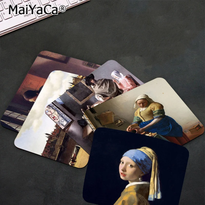 

MaiYaCa Vermeer Art Durable Rubber Mouse Mat Pad Rubber PC Computer Gaming mouse pad