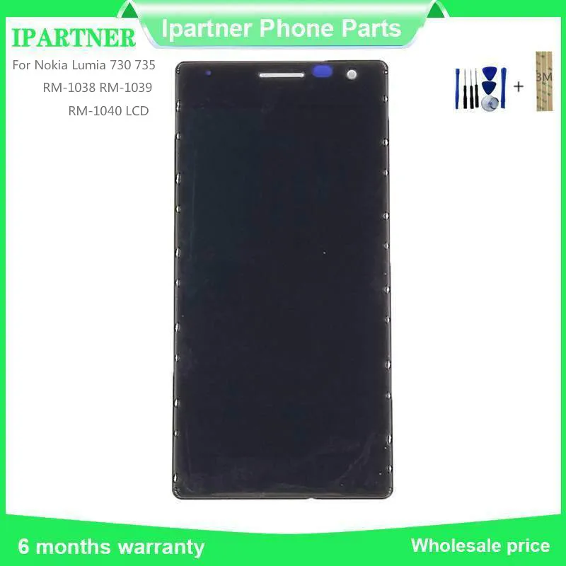 4 7 &quotдля Nokia Lumia 730 735 RM 1038 1039 1040 ЖК дисплей Дисплей Сенсорный экран дигитайзер
