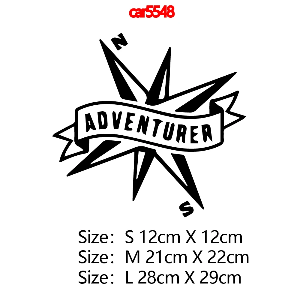 Мультфильм Adventure Car Sticker живопись Компас для наклейки на автомобильные окна