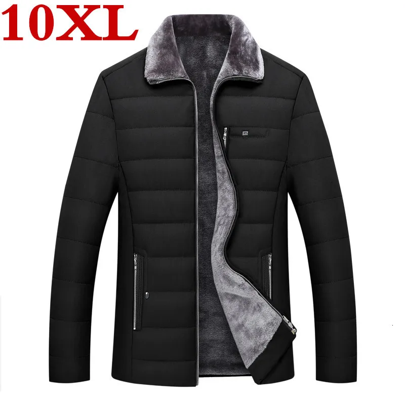 Новинка зимняя теплая куртка большого размера 10XL 9XL для мужчин свободные пальто