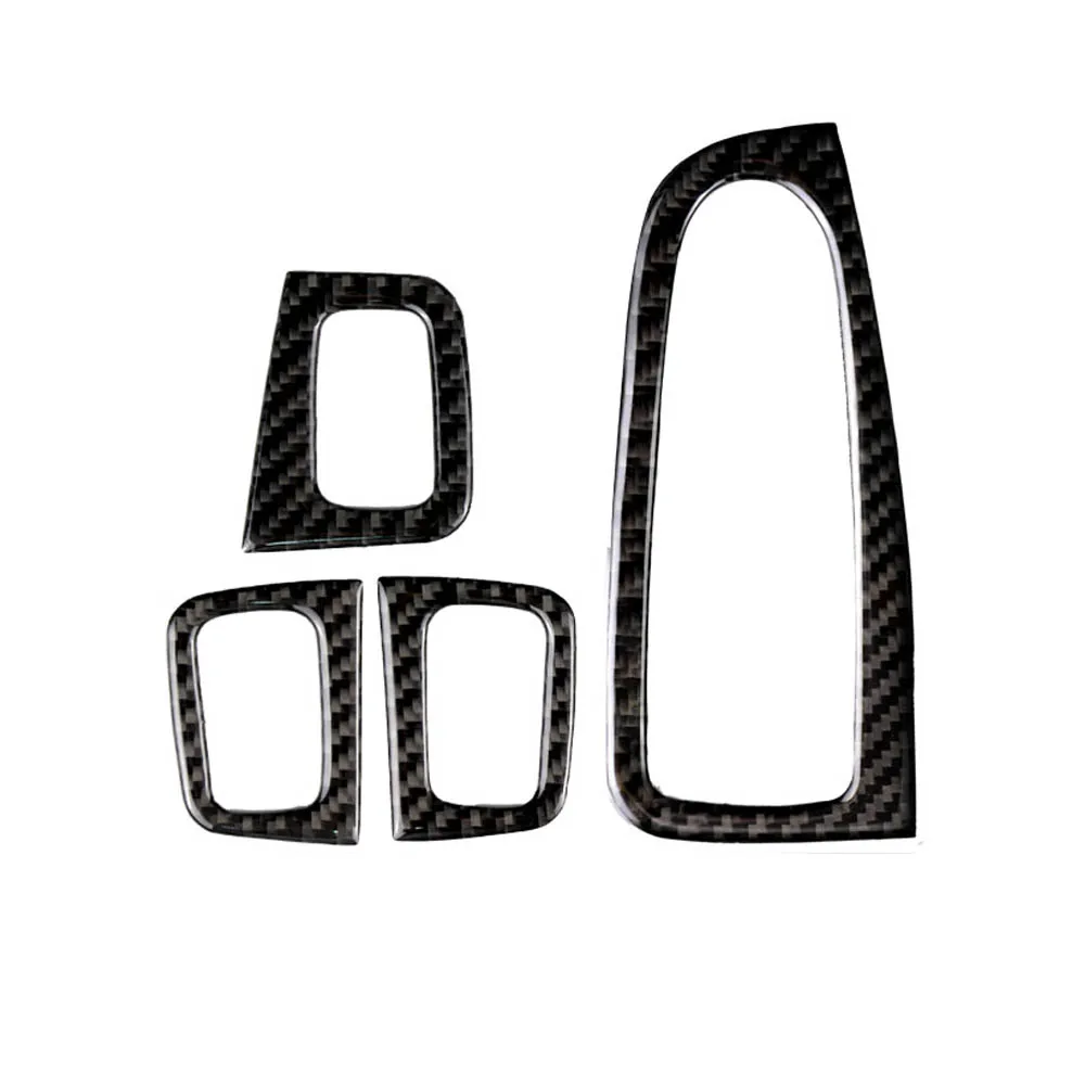 

1 Set Carbon Fiber Window Lift Button Switch Armrest Trim Sticker For Mercedes Benz C Class W205 C180 C200 GLC Right Hand Drive