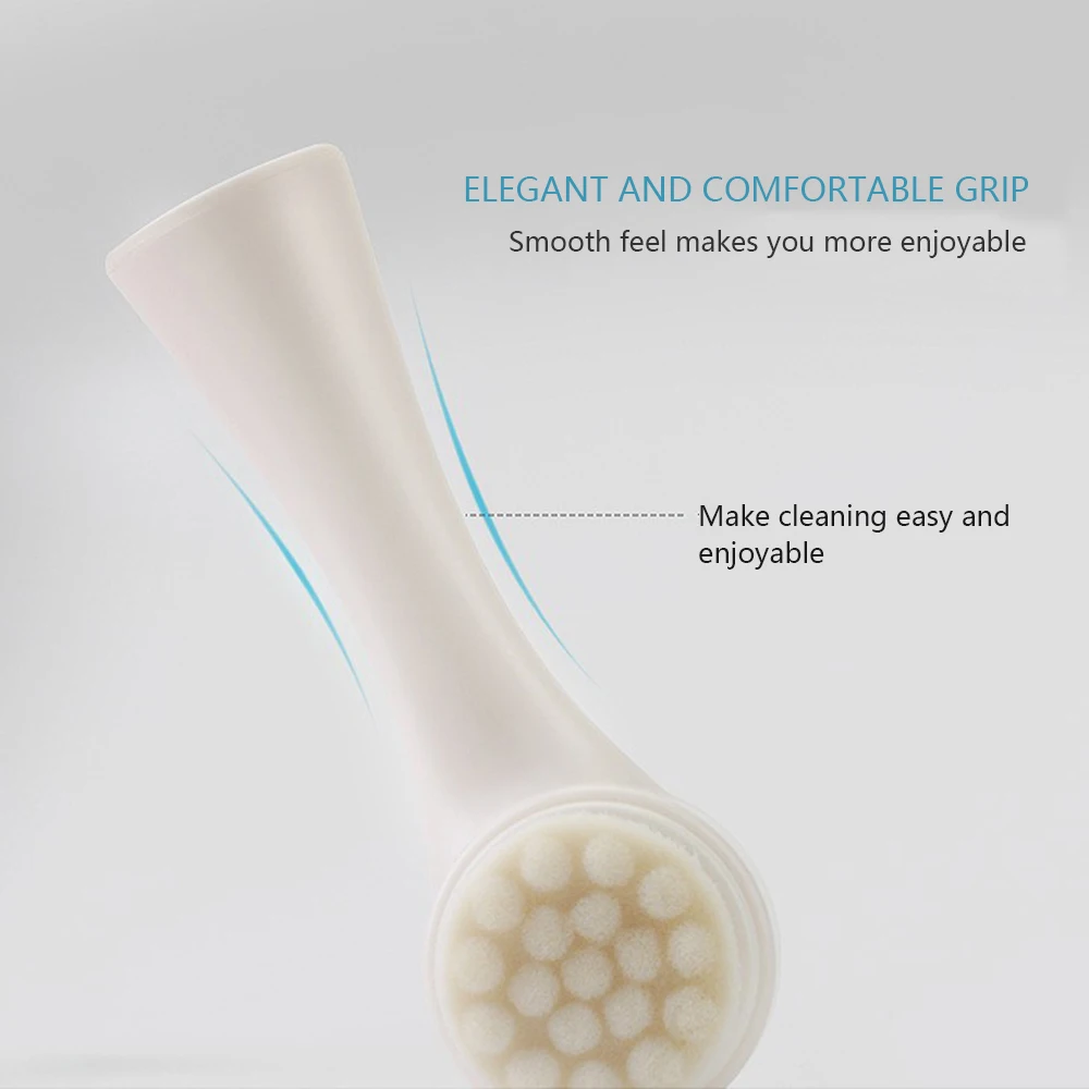 Инструмент для ухода за кожей двусторонняя силиконовая щётка очищения лица