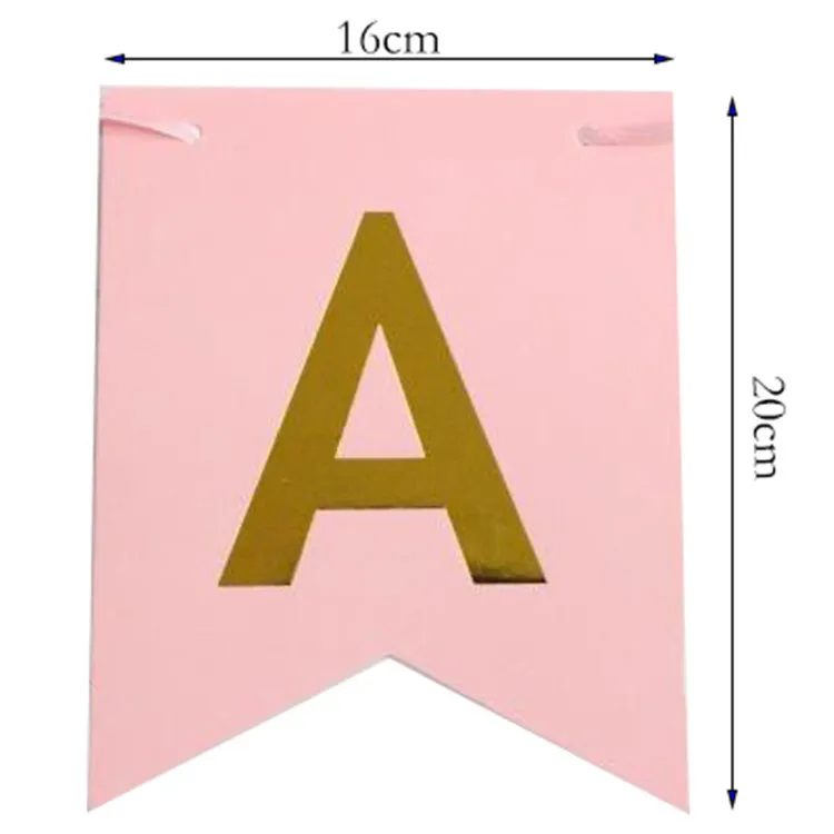 

Paper Bunting Garland Banner Banner Happy Birthday Boy Girl Party Baby Shower Decoration Wedding Birthday Party Supplies