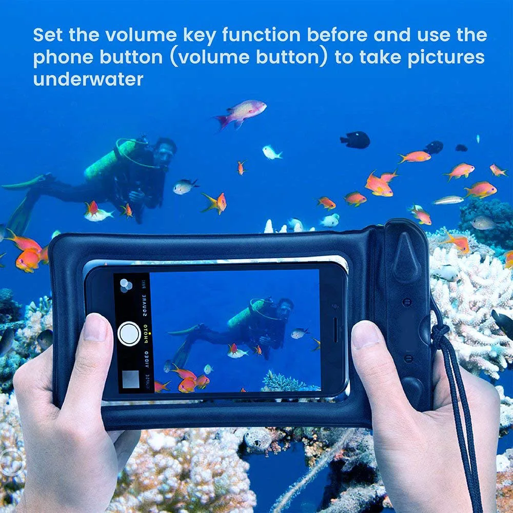 Waterproof Mobile Phone Case For xiaomi redmi note 7 mi 9t a3 Clear PVC Sealed Underwater Cell Smart Dry Pouch Cover | Мобильные