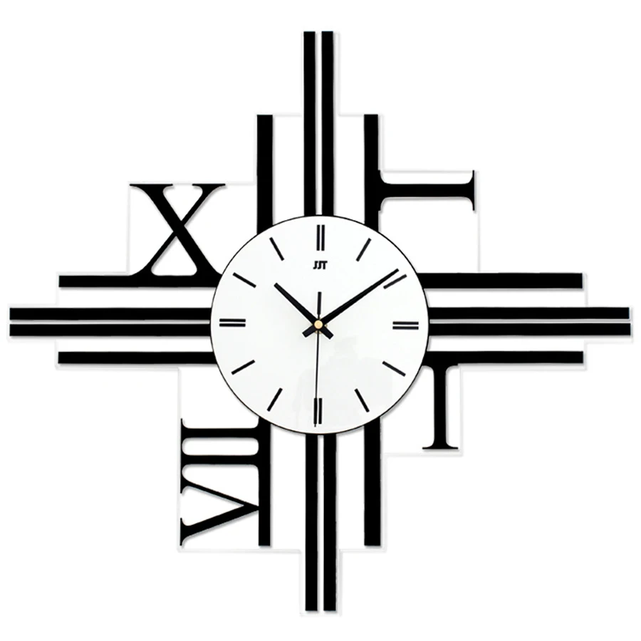 Акриловые настенные часы современный дизайн для гостиной креативные большие с 3D