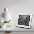 Цифровой термометр, гигрометр, часы, большой ЖК-экран, автоматический электронный монитор температуры и влажности, сухой гигрометр для дома
