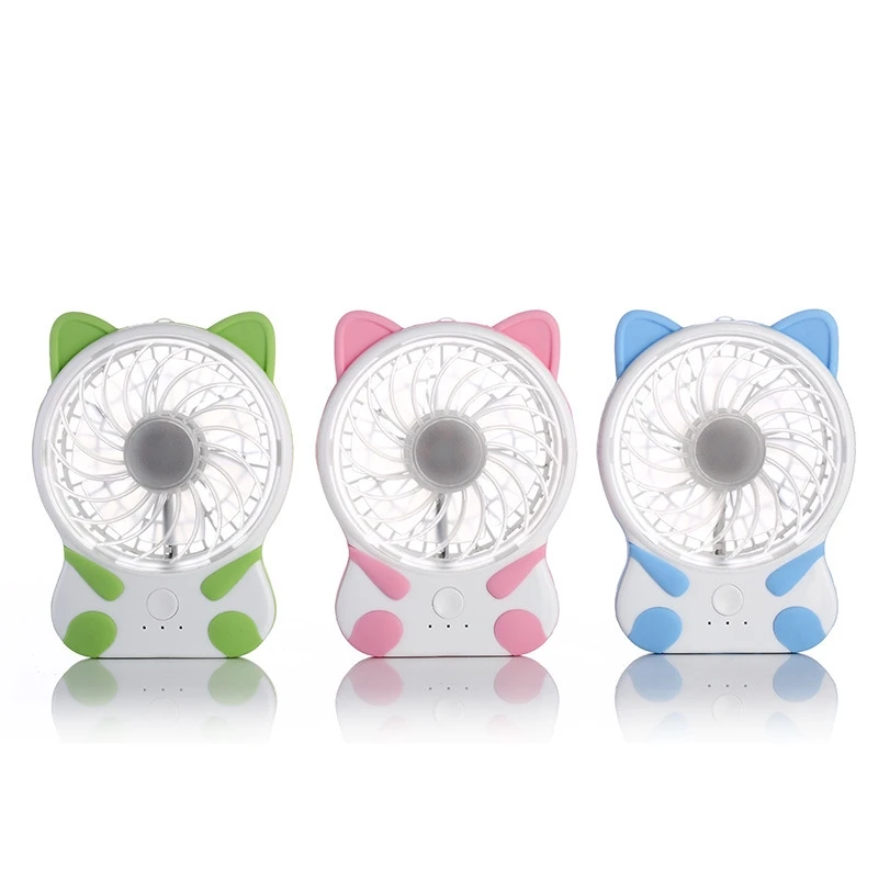 

Cat mini desktop small fan student handheld mute small electric fan portable usb charging mute small fan