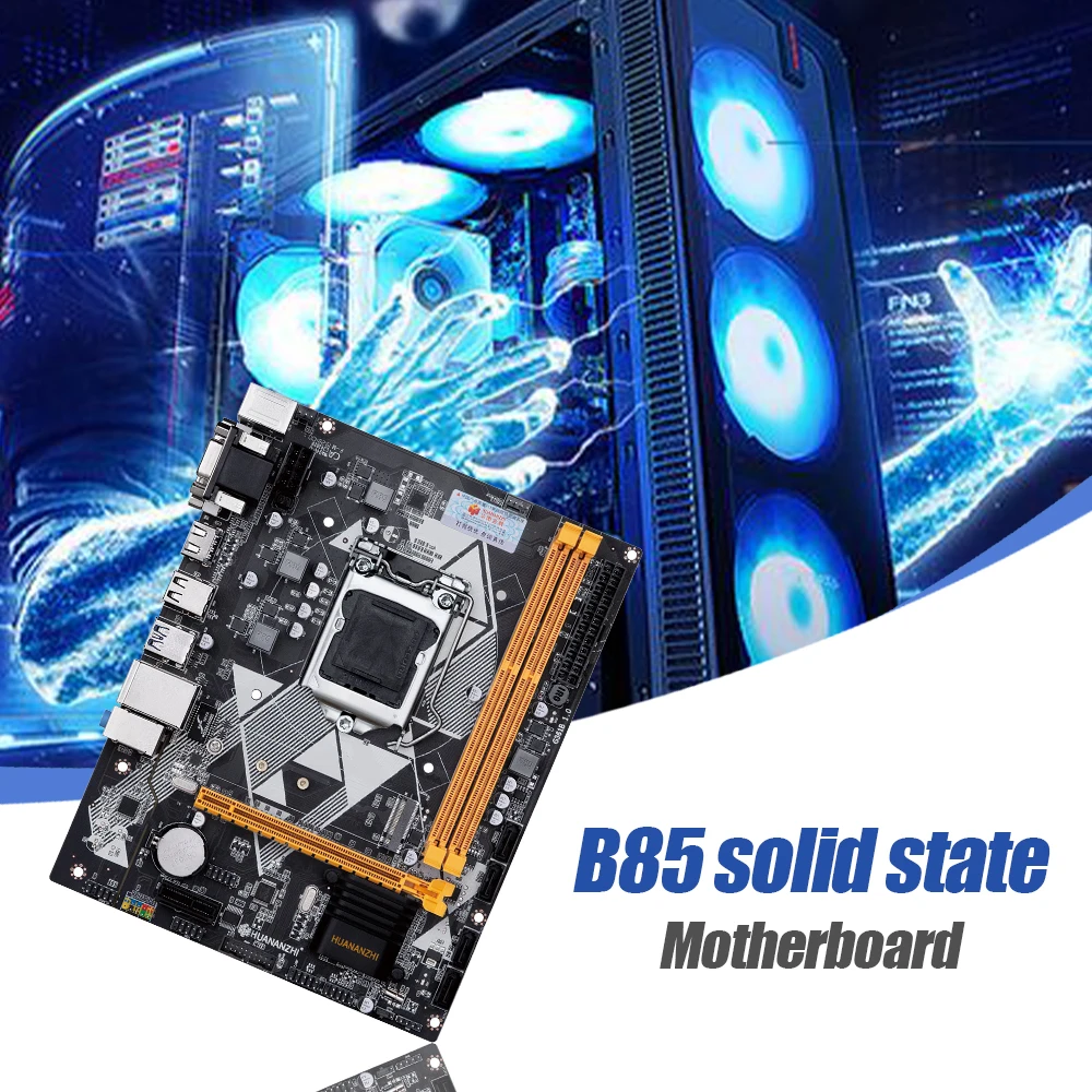 

Материнская плата HUANANZHI B85, 2x DDR3, память M.2 NVME, интерфейс, поддержка LGA 1150, процессоры, материнская плата для настольного ПК