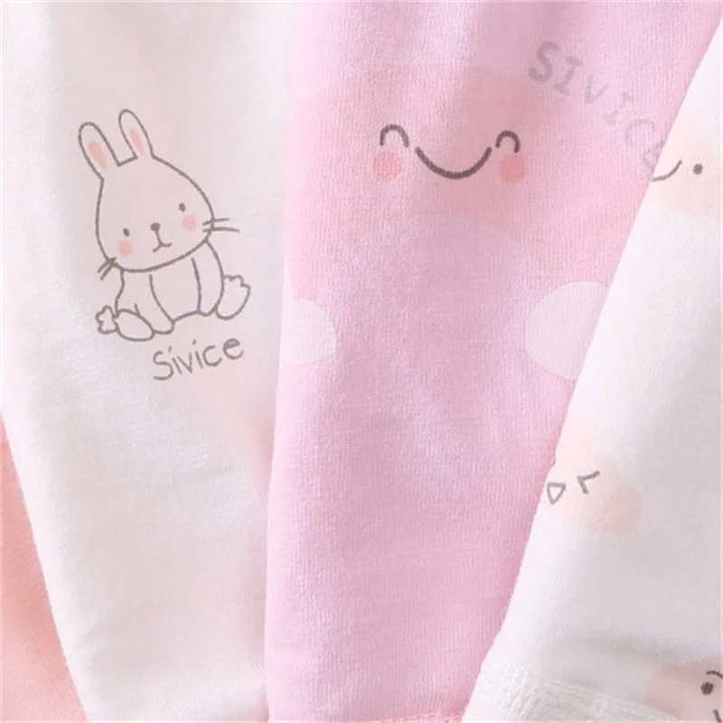 

NEW Baby Panties Cute Cartoon Printing 4 Pieces Set Comfortable Cotton Triangle Short Soft Briefs Breathable Underwear For Girl