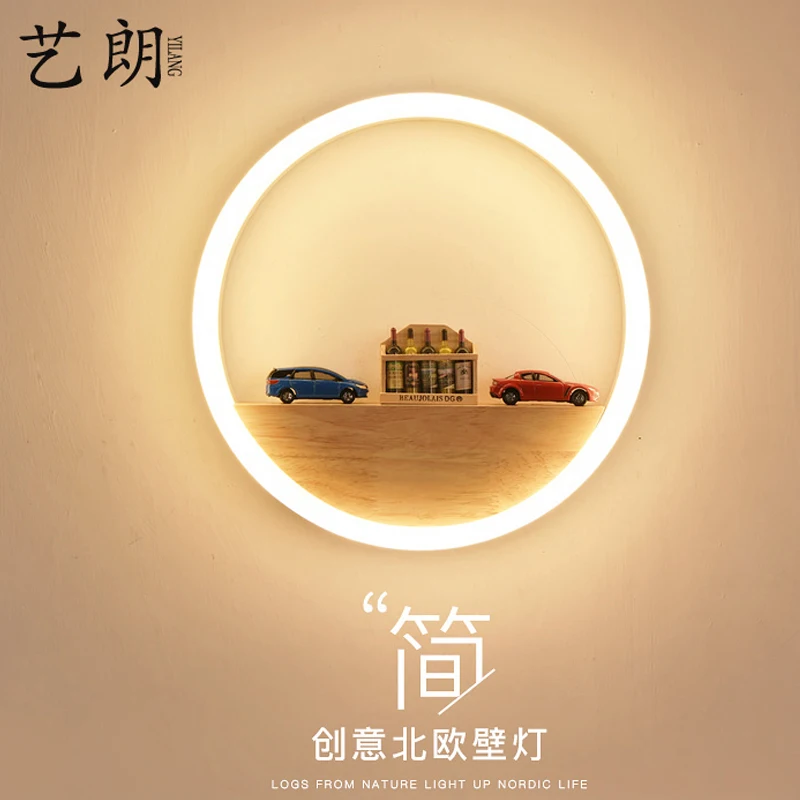 

Nordic minimalist wall lights bedroom modern indoor lighting bedside wall lights living room decoration lampara home decor BC50B