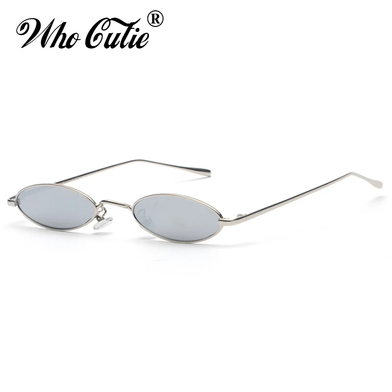 Кто милашка 2018 Малый Тонкий овал Солнцезащитные очки для женщин Для Брендовая