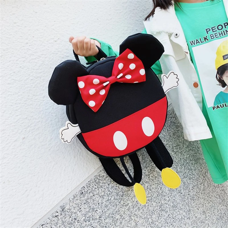 

Cute Disney Mickey Mouse Silicone Bag Cartoon Mickey Minnie Diagonal Bag Anime Two-Dimensional Jewelry Winnie The Pooh Toys Kids