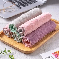 5pcs kitchen tool cleaning cloth for washing dishs kitchen double side super absorbent dishcloth kitchen towel rags